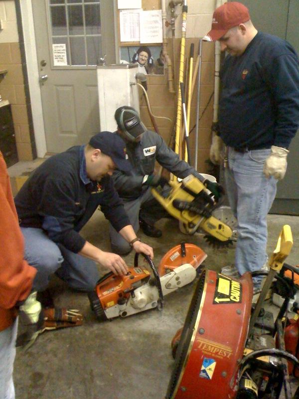 Power tool check @ Thurs night drill